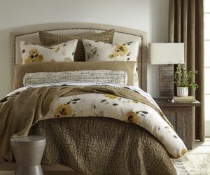 Amity home aurora  andrea collection in earth tones   abstract floral pattern