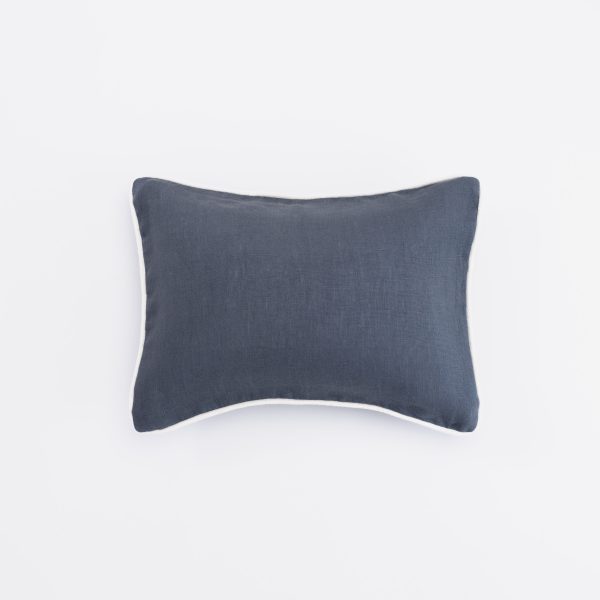 Catalina Lumbar Pillow, Steel Blue