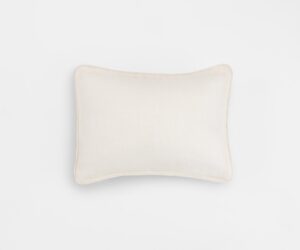 Amity home catalina lumbar pillow in ivory   linen texture
