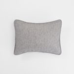 Amity home catalina lumbar pillow in grey chambray   chambray texture