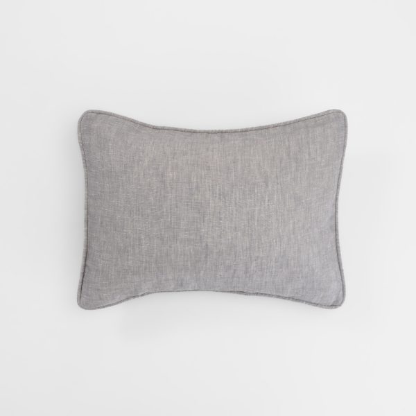 Catalina Lumbar Pillow, Grey Chambray