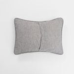 Amity home catalina lumbar pillow in grey chambray   piped edges