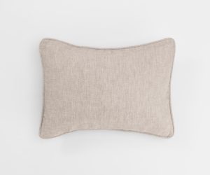Amity home catalina lumbar pillow in natural   linen texture