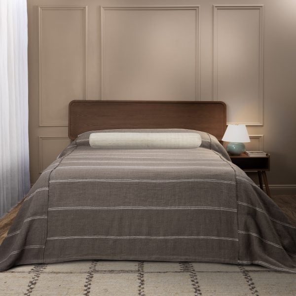 RHODES BEDSPREAD, PEWTER