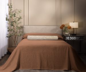 Amity home basey bedspread in copper   textured weave