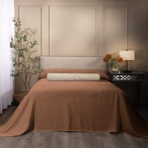 Amity home basey bedspread in copper   textured weave