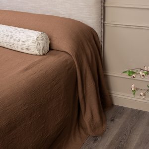 Amity home basey bedspread in copper   crinkled texture