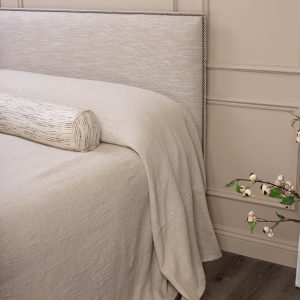 Amity home basey bedspread in natural   textured linen look