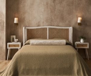 Amity home andrea bedspread in bronze   textured weave