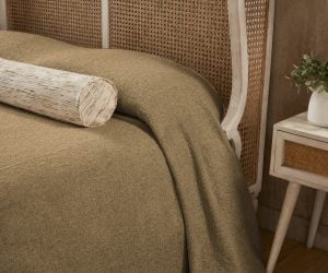 Amity home andrea bedspread in bronze   textured weave