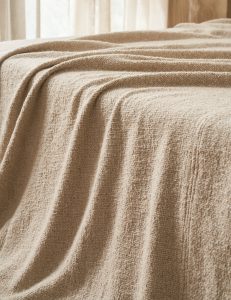 Amity home andrea bedspread in ivory   boucle texture