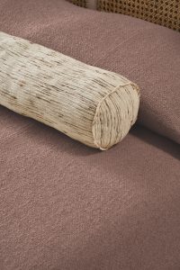 Amity home andrea bedspread in rose gold   looped bouclé texture