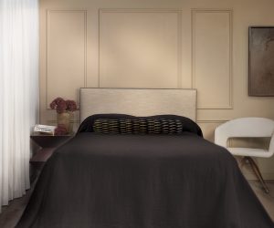 Amity home ranier linen bedspread in asphalt   elegant linen drape