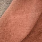 Amity home ranier linen bedspread in burnt sienna   visible linen weave