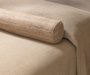 Amity home ranier linen bedspread in natural   slubby linen texture