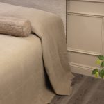 Amity home ranier linen bedspread in natural   relaxed linen texture