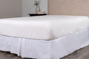 Amity home box spring cover in ivory   fitted design