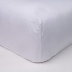 Amity home box spring cover in white   clean tailored fit