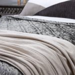 Amity home burhan coverlet in oatmeal   waffle knit texture