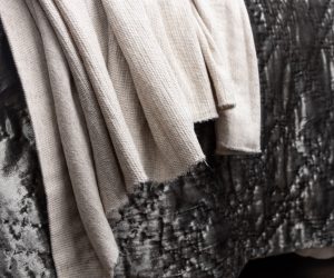 Amity home burhan coverlet in oatmeal   textured weave