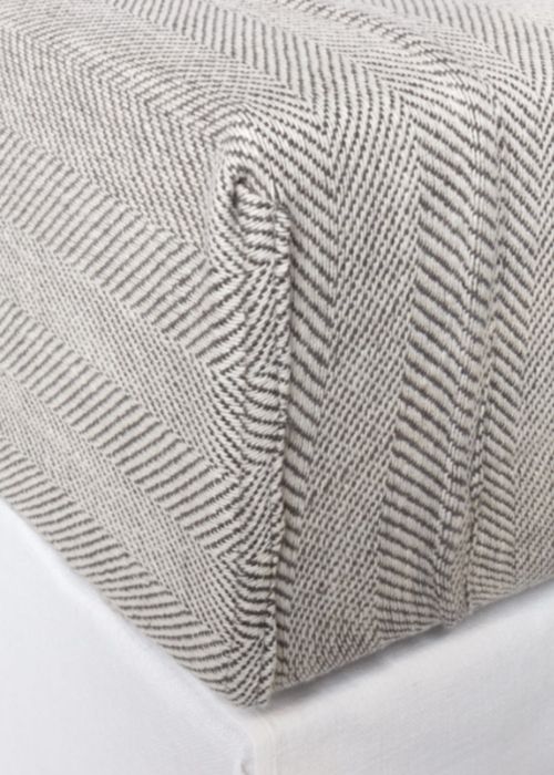 Box spring cover logan grey