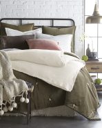 Amity home brisbane linen duvet cover in ivory   frayed edge detail