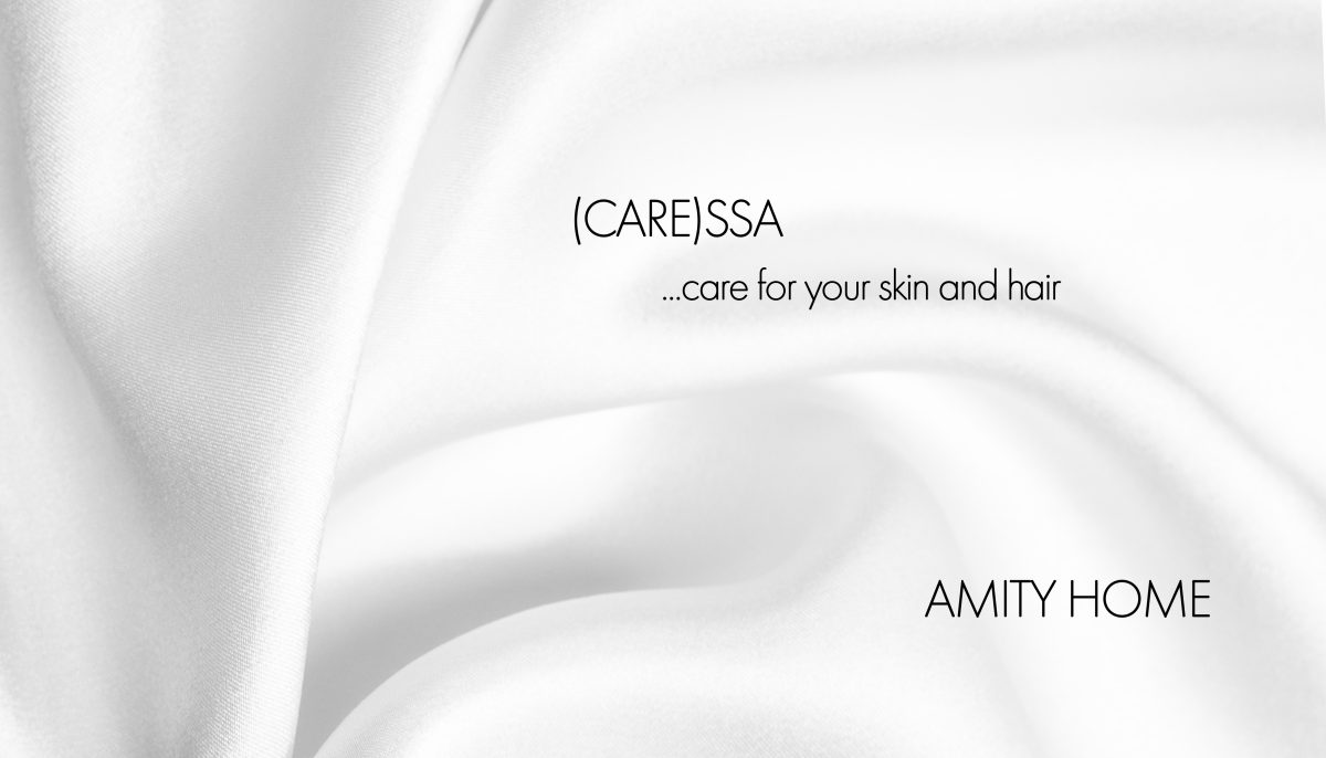Amity home caressa beautycase in white   smooth fabric texture