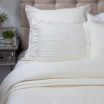 Amity home christelle quilt in ivory   subtle puckered texture