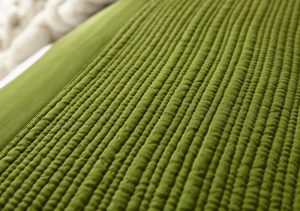Amity home christelle quilt in lemongrass   channel stitched texture