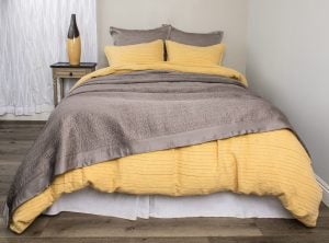 Amity home christelle quilt in ash grey   textured weave
