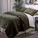 Amity home hawke quilt in laurel   knotted tassel accents