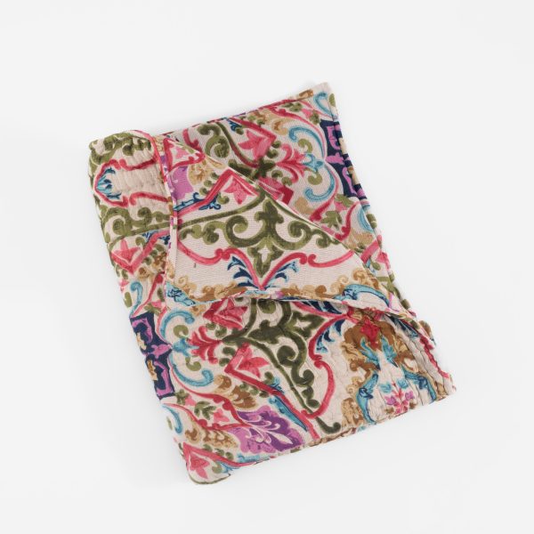 Amity home monaco quilt in multi color ornate   intricate pattern