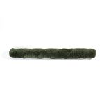 Amity home ramsey pencil bolster in kale   textured velvet pattern