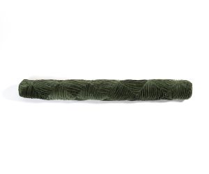 Amity home ramsey pencil bolster in kale   textured velvet pattern