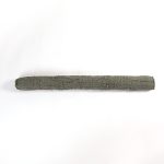 Amity home yannich pencil bolster in olive green   distressed texture