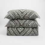 Amity home kingston quilt in green   diamond quilted chevron design