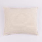 Amity home hancock sham in ivory   waffle quilted texture