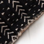 Amity home getz body pillow in black  cream   textured mudcloth pattern