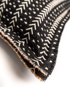 Amity home getz bolster x long in black and white   tribal pattern