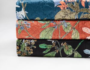 Amity home fitzgerald quilt in adriatic   floral pattern