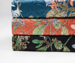 Amity home fitzgerald quilt in adriatic   floral pattern