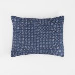 Amity home luna quilt in indigo   geometric floral pattern