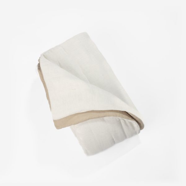 Amity Home Cartwright Quilt in Ivory/Natural - Reversible Two-Tone Design