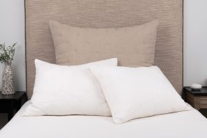 Amity home cartwright sham in neutral greynatural   linen texture