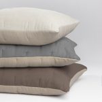 Amity Home Cartwright Quilt in Ivory/Natural - Quilted Linen Texture