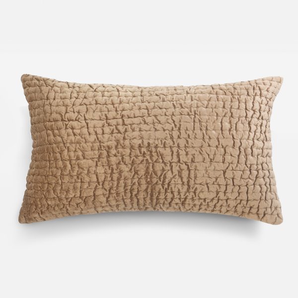 Amity home baldwin sham in caramel   textured grid pattern