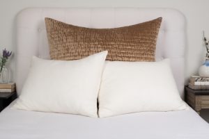 Amity home baldwin sham in caramel   textured velvet