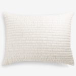 Amity home baldwin sham in ivory   ruched texture
