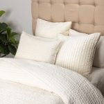 Amity home baldwin quilt in ivory   textured crinkle quilt