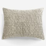 Amity home baldwin sham in oyster   shirred textured design